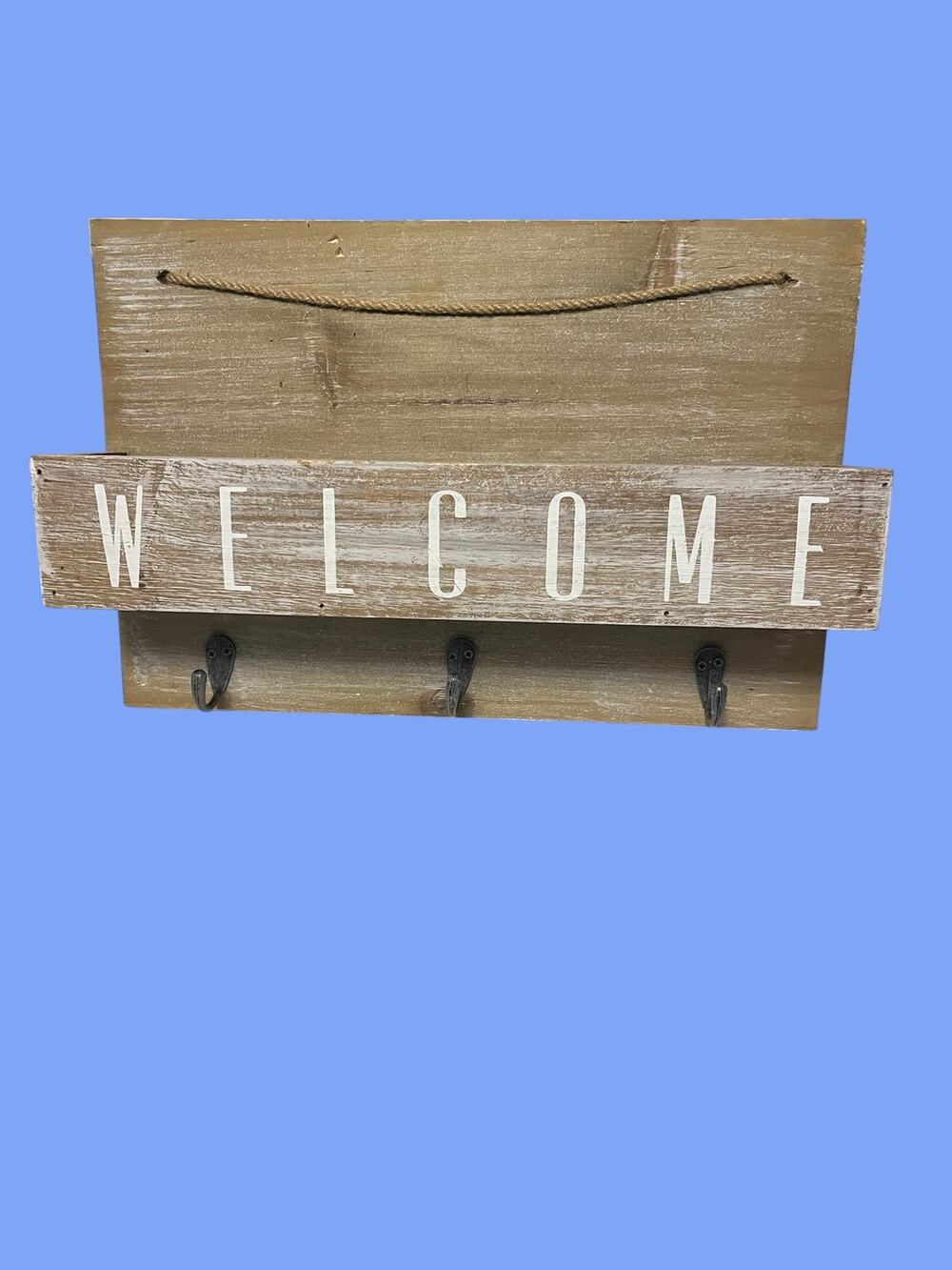 Threshold entryway mail station and key holder New